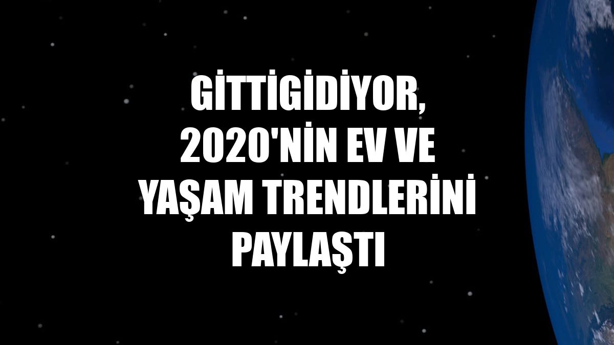 GittiGidiyor, 2020'nin ev ve yaşam trendlerini paylaştı