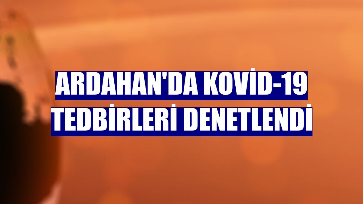 Ardahan'da Kovid-19 tedbirleri denetlendi