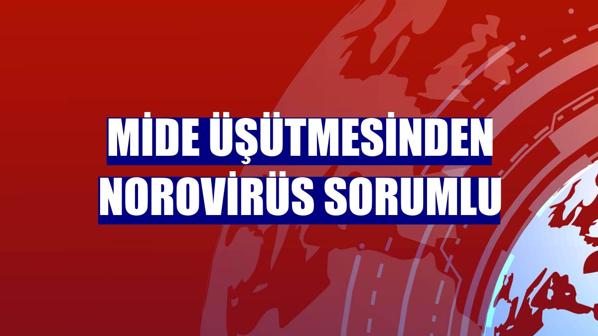 Mide üşütmesinden norovirüs sorumlu