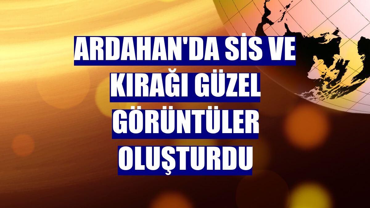 Ardahan'da sis ve kırağı güzel görüntüler oluşturdu