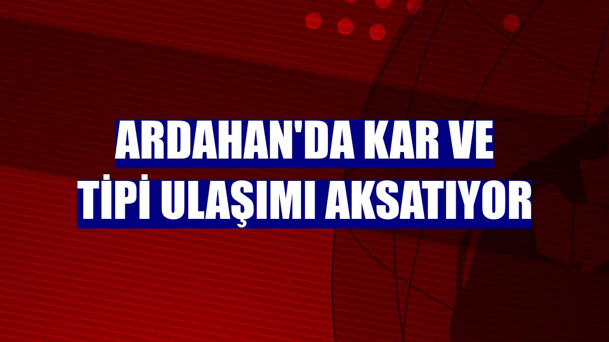 Ardahan'da kar ve tipi ulaşımı aksatıyor