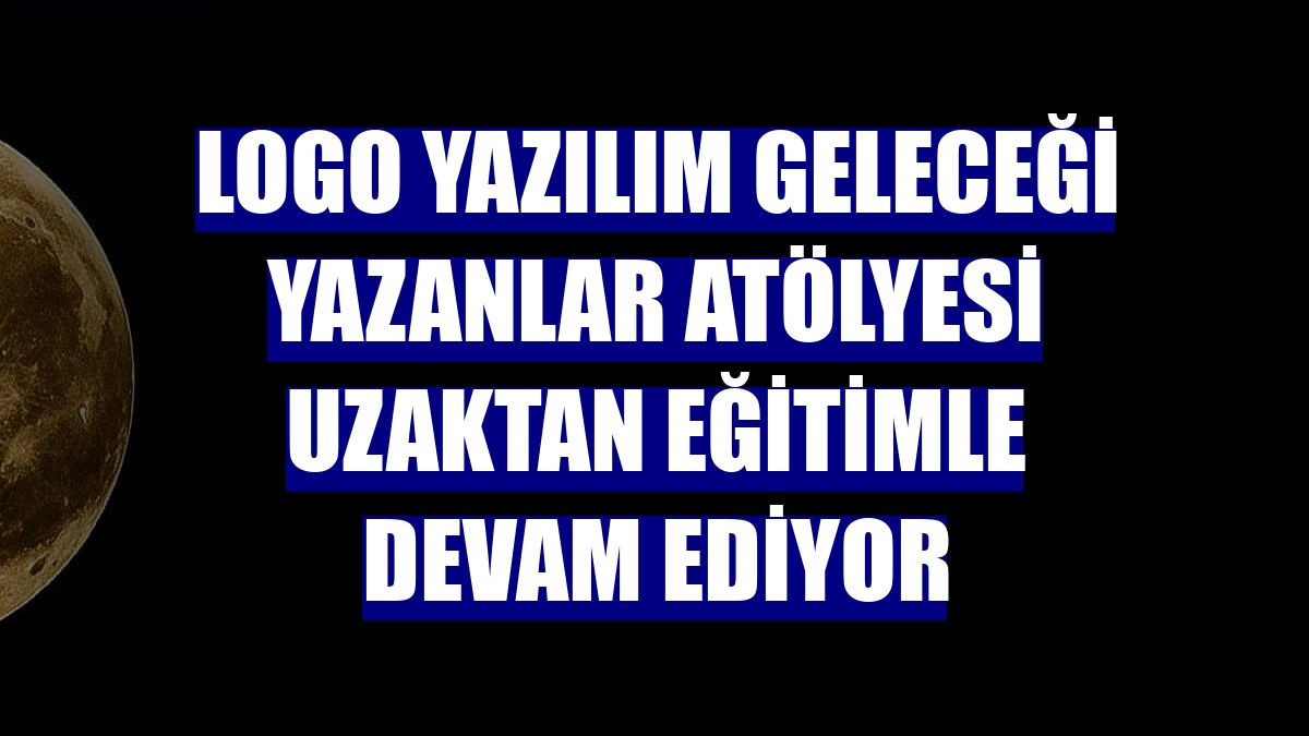 Logo Yazılım Geleceği Yazanlar Atölyesi uzaktan eğitimle devam ediyor