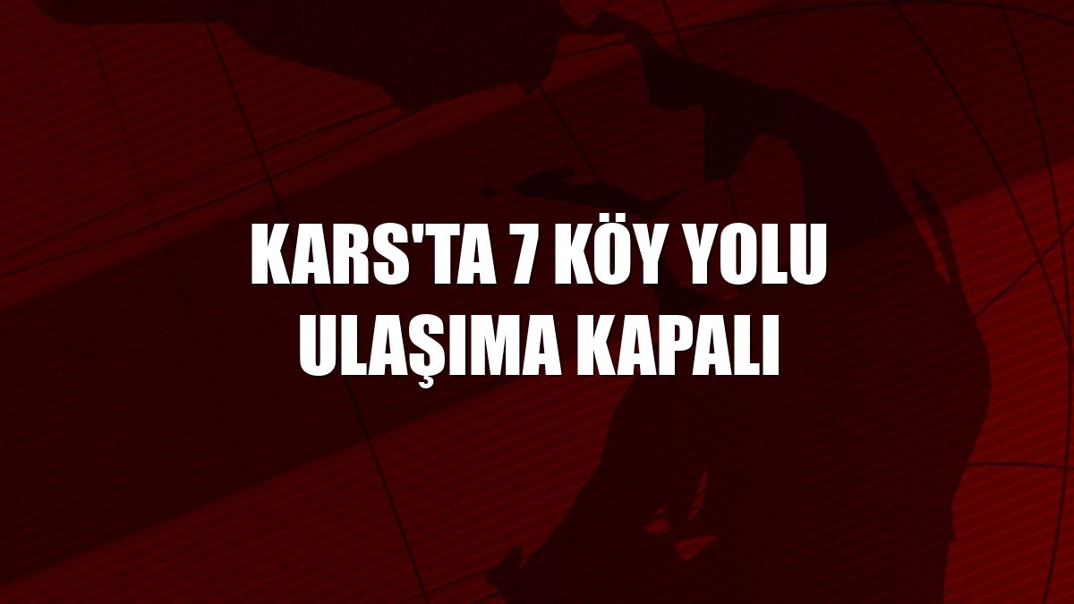 Kars'ta 7 köy yolu ulaşıma kapalı