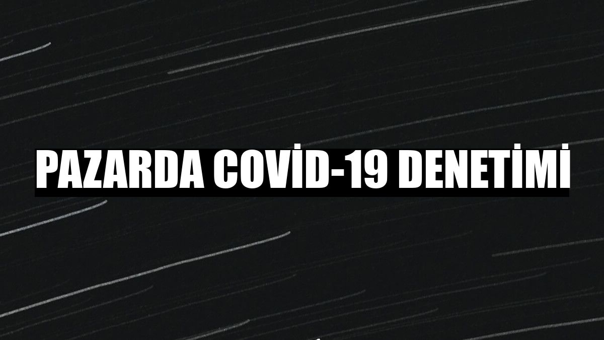 Pazarda Covid-19 denetimi
