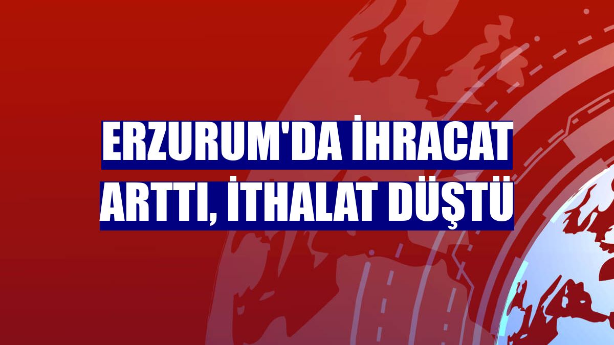 Erzurum'da ihracat arttı, ithalat düştü