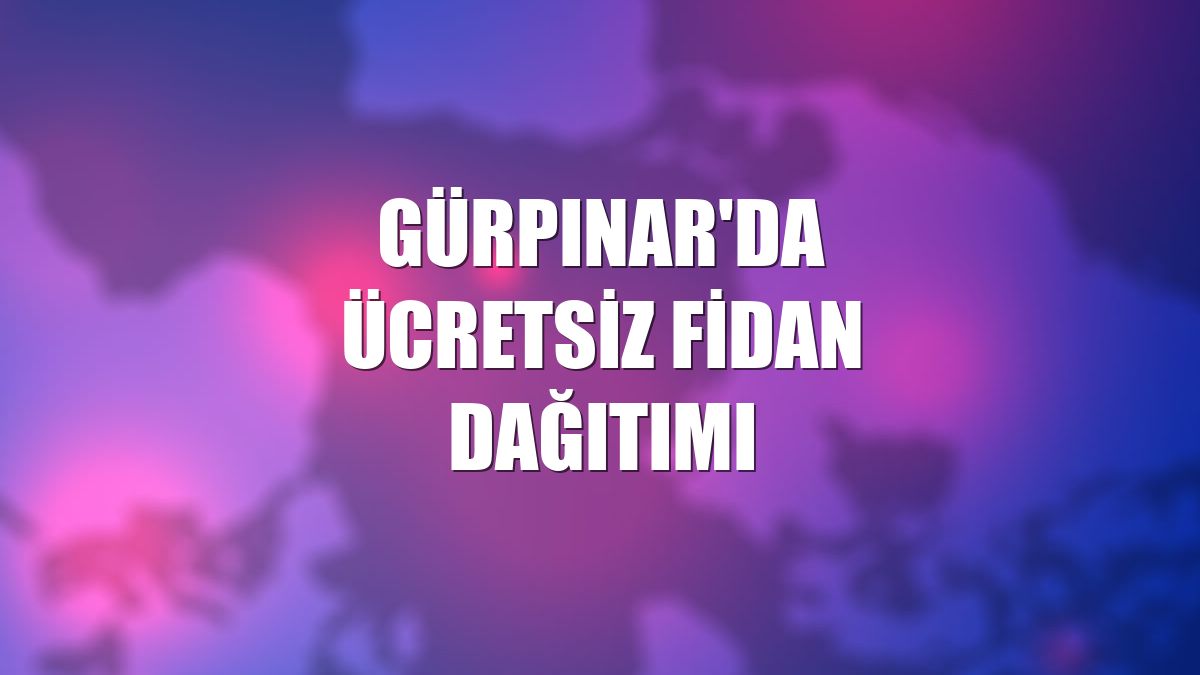 Gürpınar'da ücretsiz fidan dağıtımı