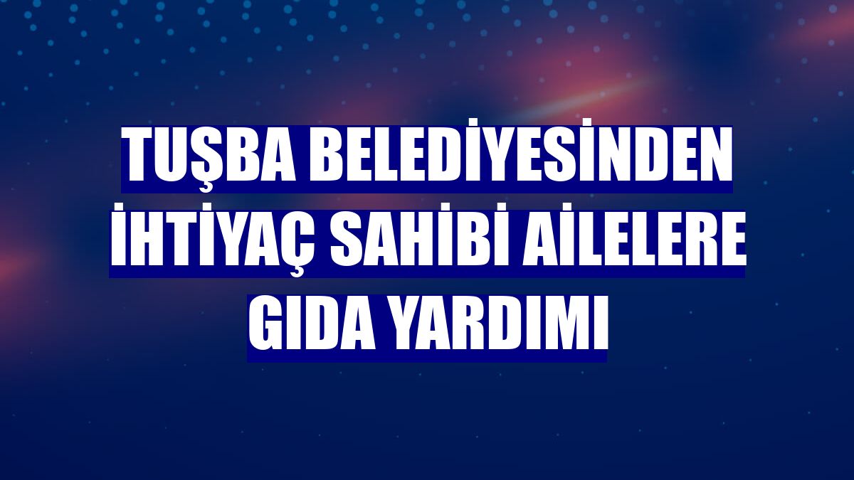 Tuşba Belediyesinden ihtiyaç sahibi ailelere gıda yardımı