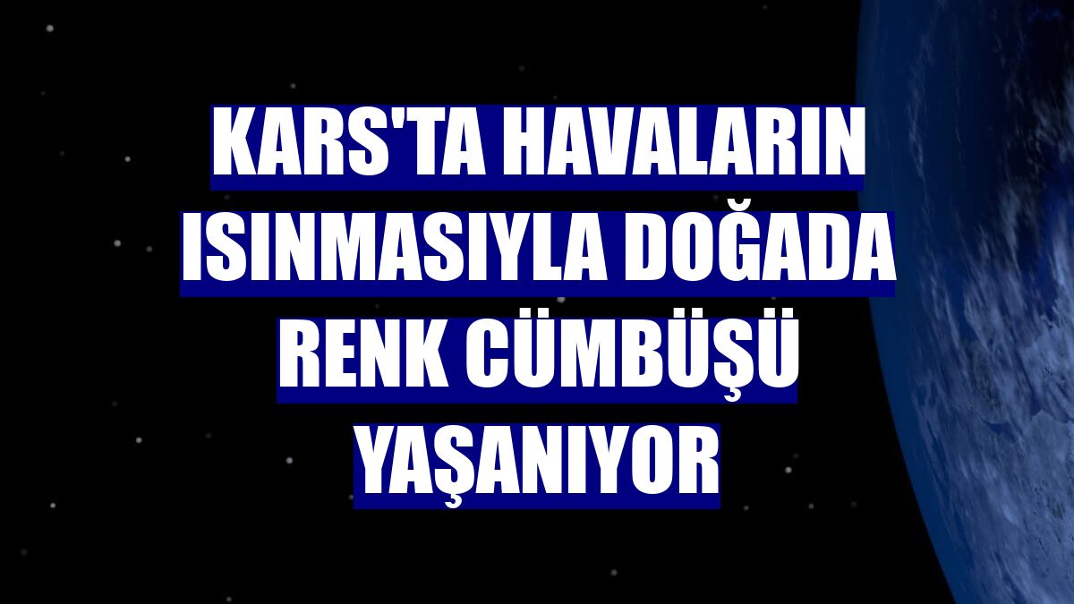 Kars'ta havaların ısınmasıyla doğada renk cümbüşü yaşanıyor