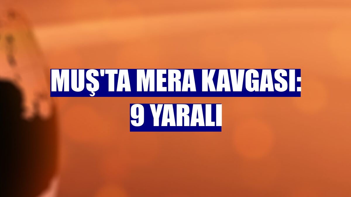 Muş'ta mera kavgası: 9 yaralı