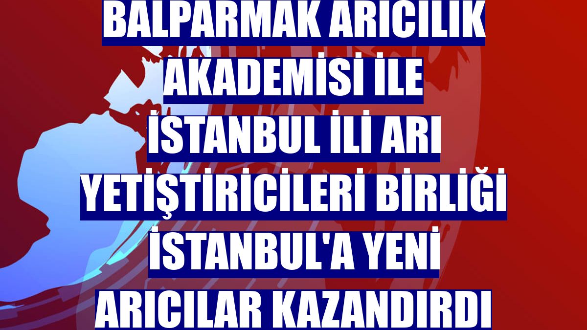 Balparmak Arıcılık Akademisi ile İstanbul İli Arı Yetiştiricileri Birliği İstanbul'a yeni arıcılar kazandırdı