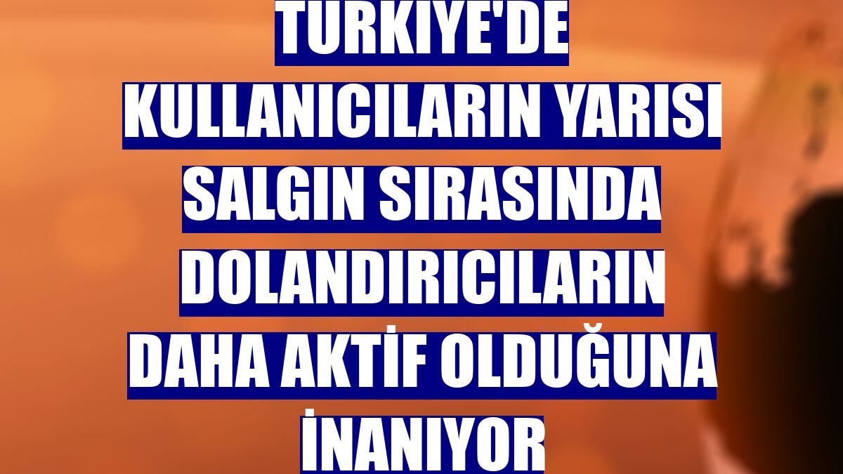 Türkiye'de kullanıcıların yarısı salgın sırasında dolandırıcıların daha aktif olduğuna inanıyor