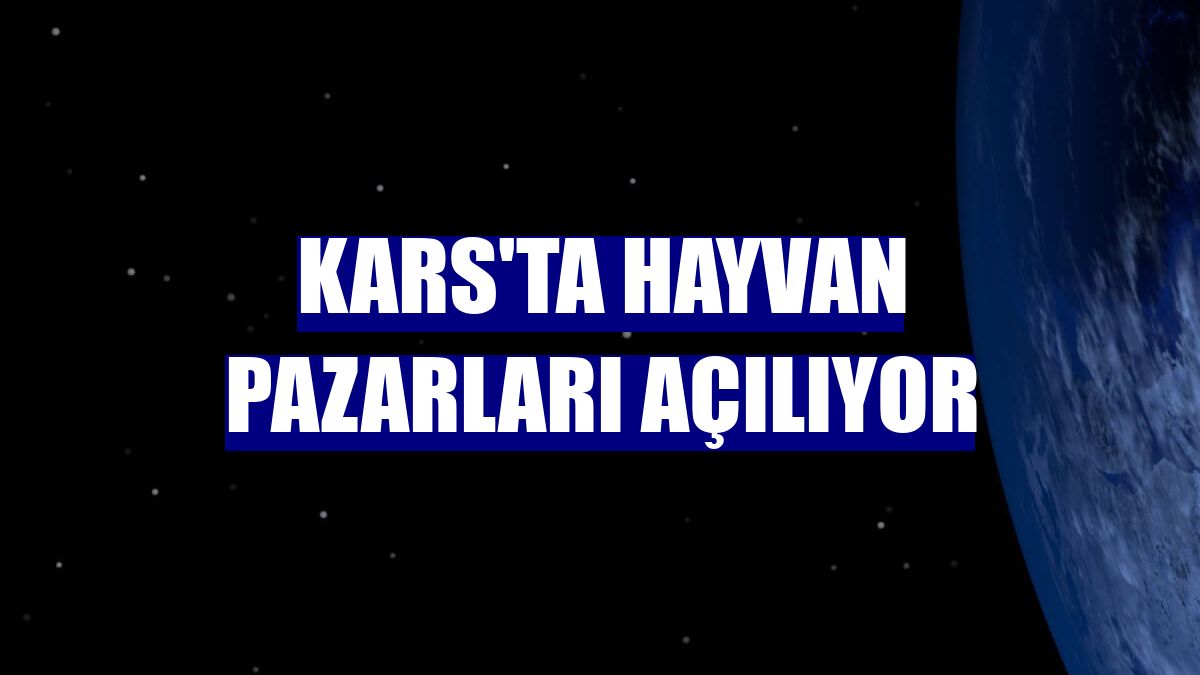 Kars'ta Hayvan Pazarları açılıyor