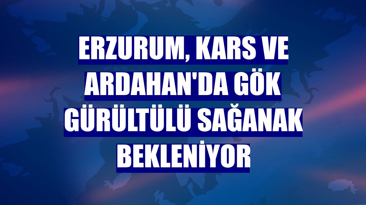Erzurum, Kars ve Ardahan'da gök gürültülü sağanak bekleniyor