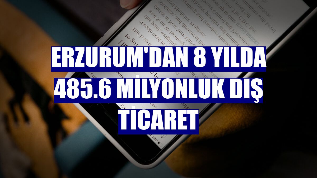 Erzurum'dan 8 yılda 485.6 milyonluk dış ticaret