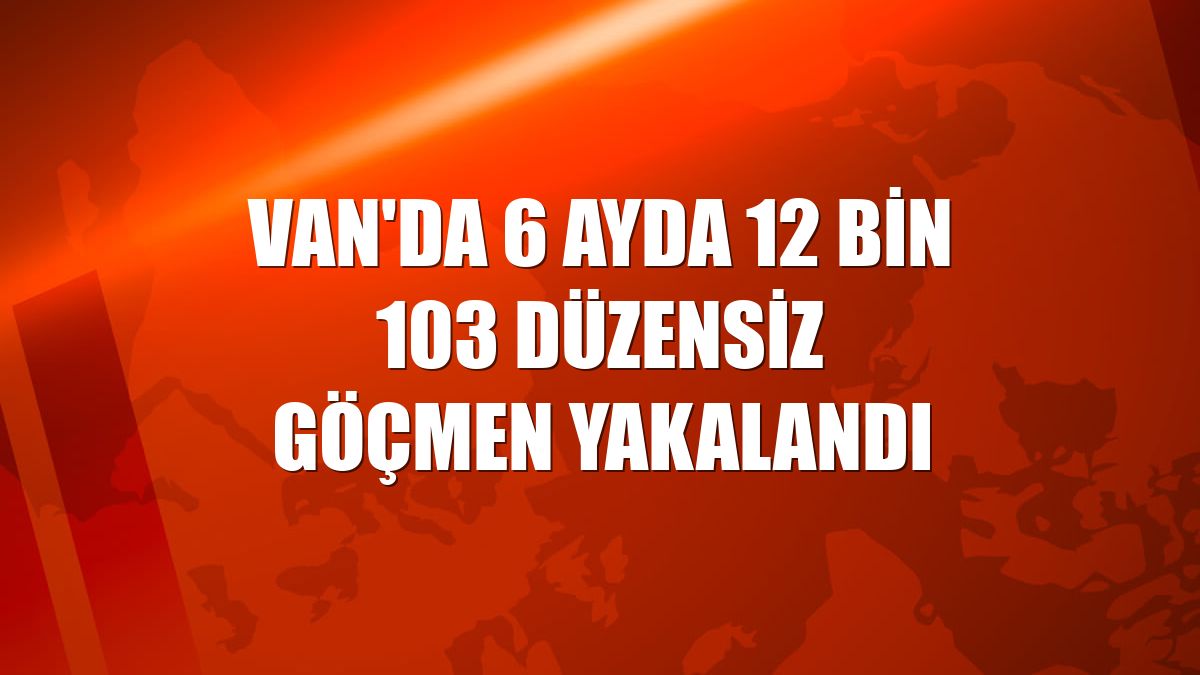 Van'da 6 ayda 12 bin 103 düzensiz göçmen yakalandı