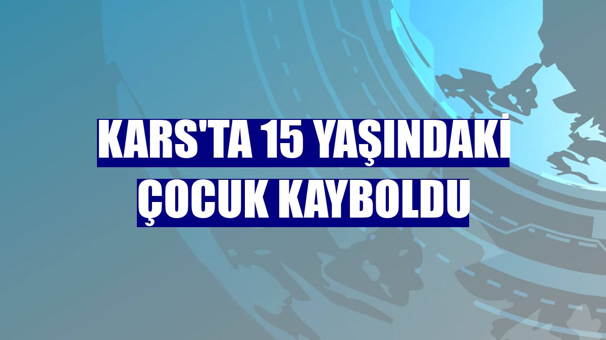 Kars'ta 15 yaşındaki çocuk kayboldu