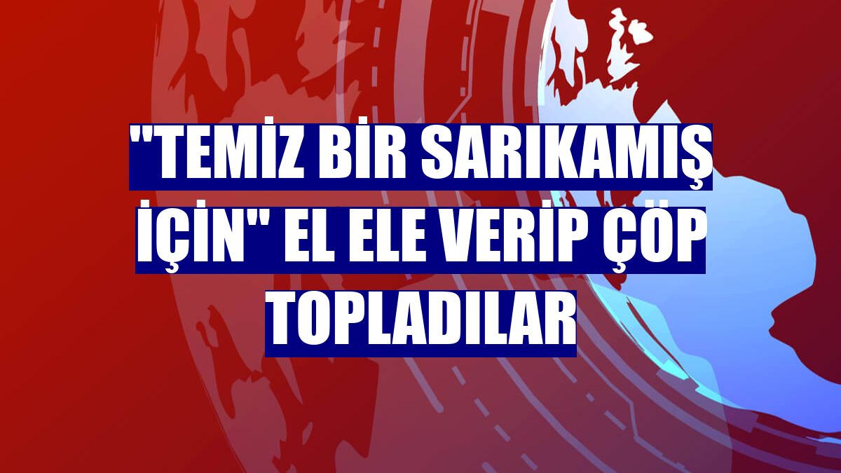 "Temiz bir Sarıkamış için" el ele verip çöp topladılar