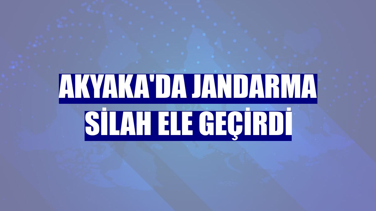 Akyaka'da jandarma silah ele geçirdi