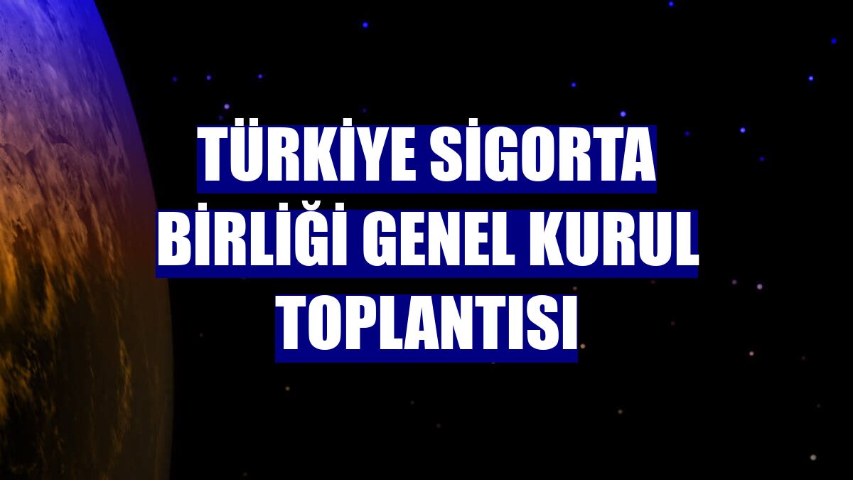 Türkiye Sigorta Birliği Genel Kurul Toplantısı