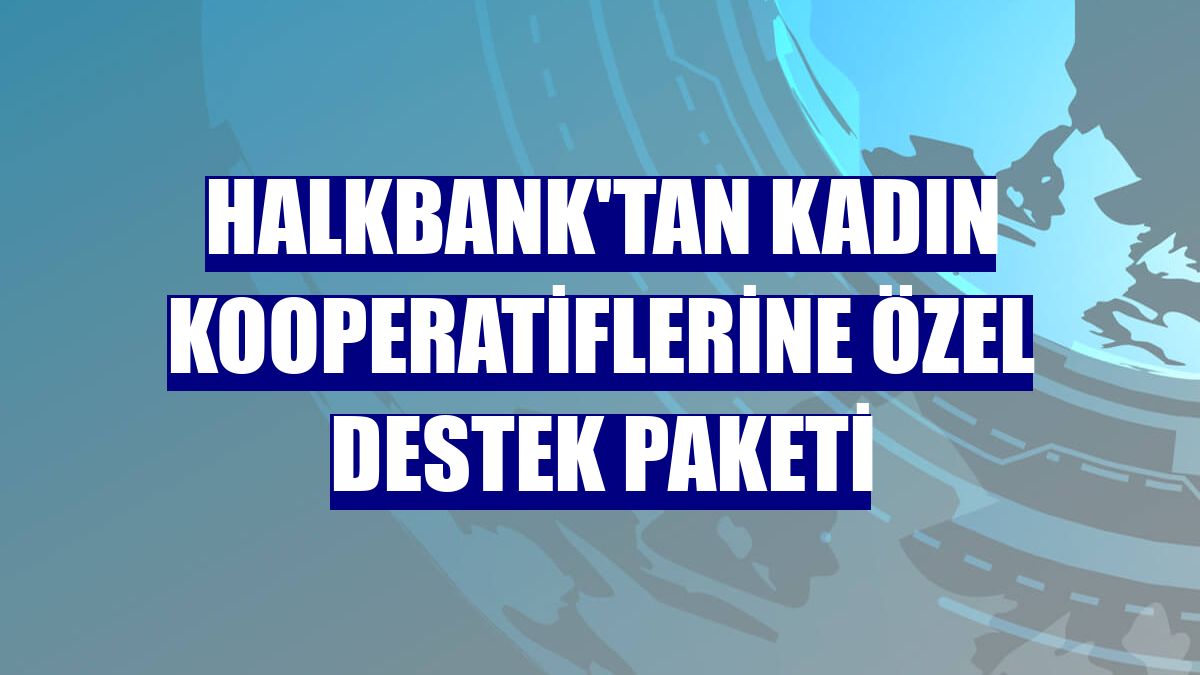 Halkbank'tan kadın kooperatiflerine özel destek paketi