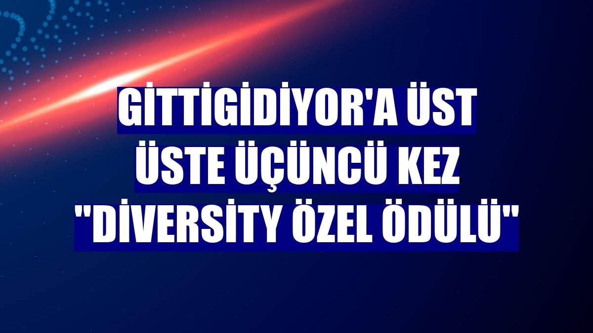 GittiGidiyor'a üst üste üçüncü kez "Diversity Özel Ödülü"