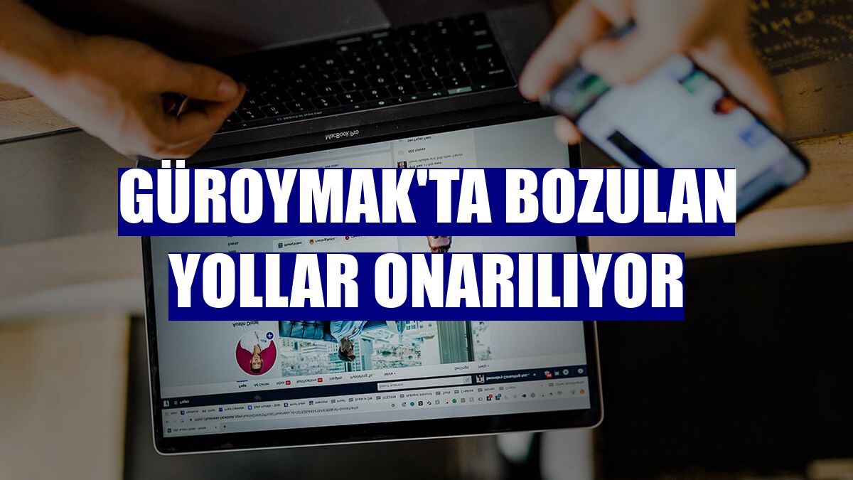 Güroymak'ta bozulan yollar onarılıyor