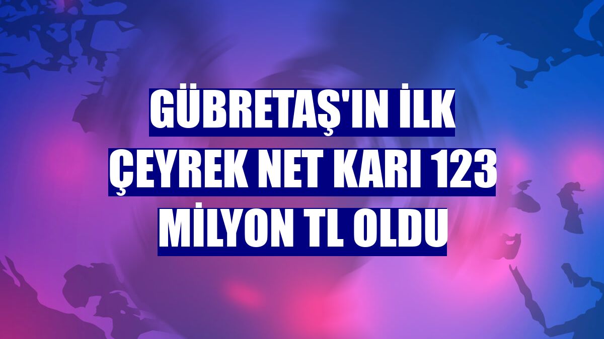 Gübretaş'ın ilk çeyrek net karı 123 milyon TL oldu
