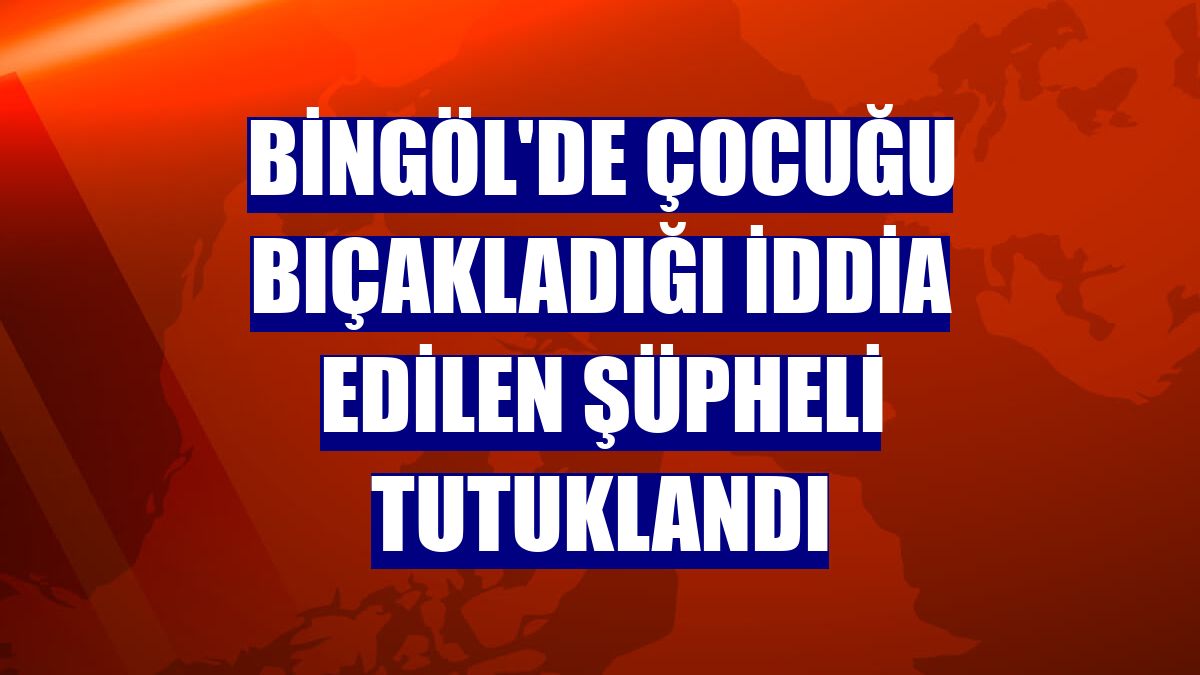 Bingöl'de çocuğu bıçakladığı iddia edilen şüpheli tutuklandı