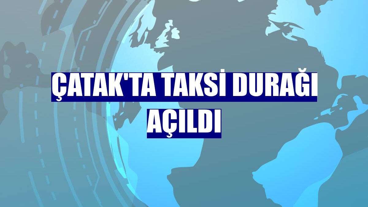Çatak'ta taksi durağı açıldı