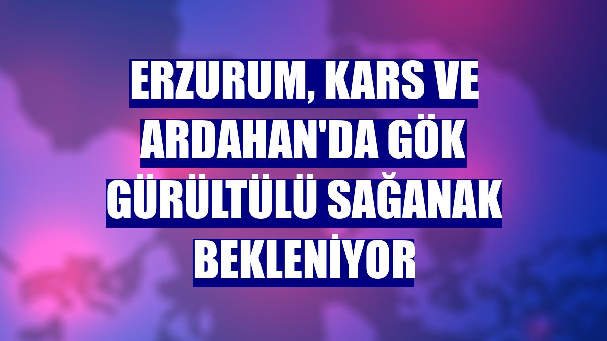 Erzurum, Kars ve Ardahan'da gök gürültülü sağanak bekleniyor