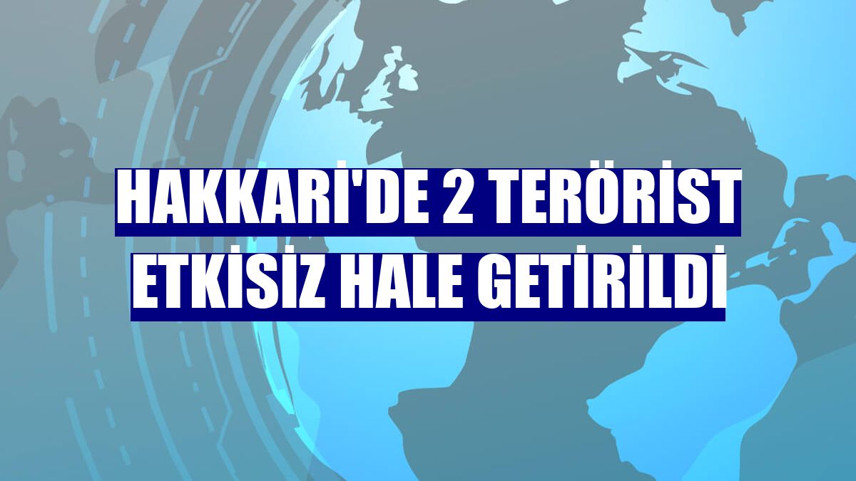 Hakkari'de 2 terörist etkisiz hale getirildi
