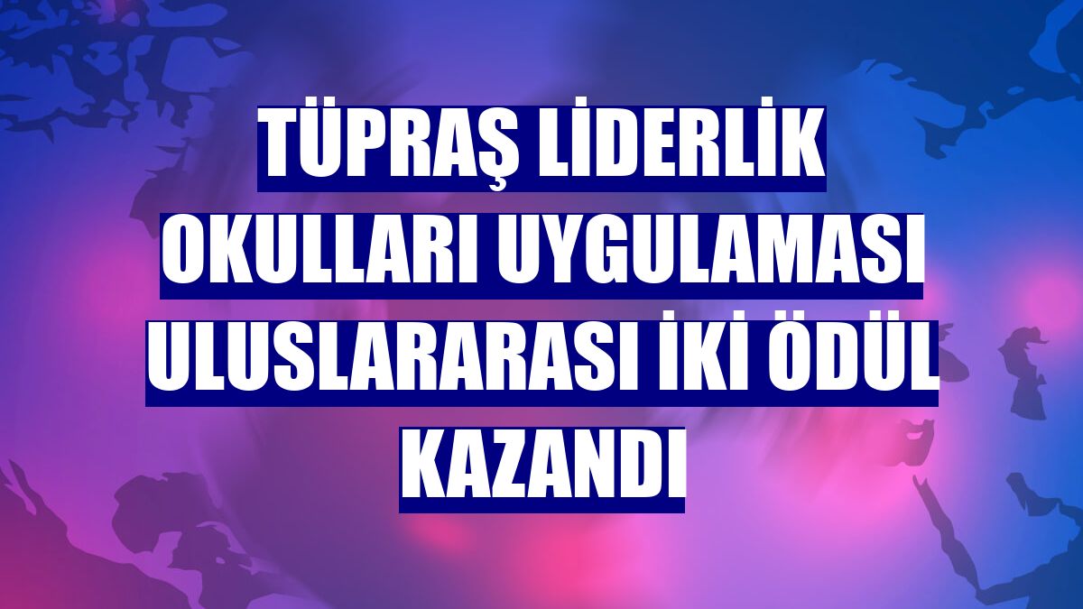 Tüpraş Liderlik Okulları uygulaması uluslararası iki ödül kazandı