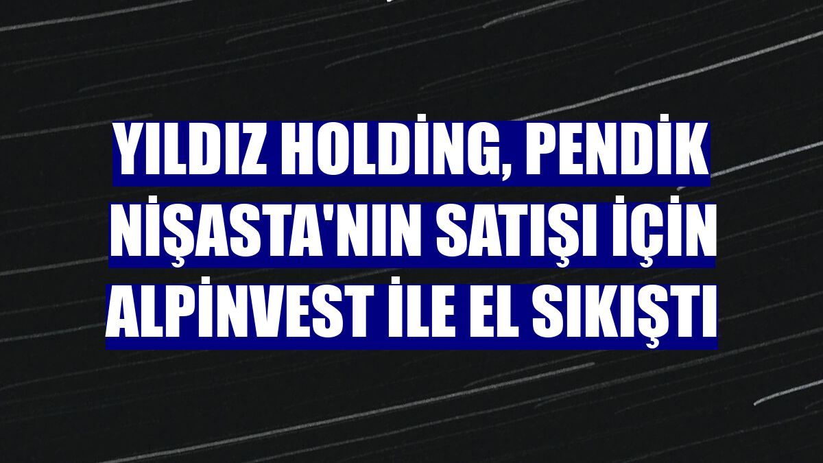 Yıldız Holding, Pendik Nişasta'nın satışı için Alpinvest ile el sıkıştı