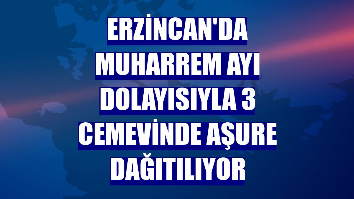 Erzincan'da muharrem ayı dolayısıyla 3 cemevinde aşure dağıtılıyor