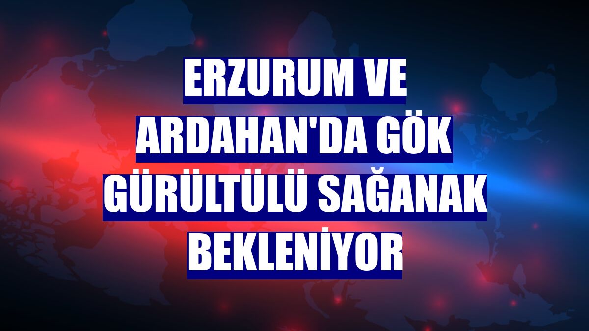 Erzurum ve Ardahan'da gök gürültülü sağanak bekleniyor