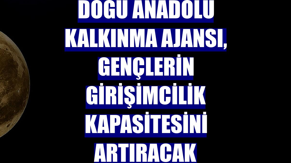 Doğu Anadolu Kalkınma Ajansı, gençlerin girişimcilik kapasitesini artıracak