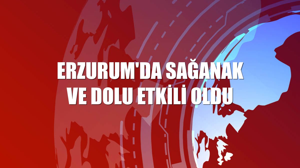 Erzurum'da sağanak ve dolu etkili oldu