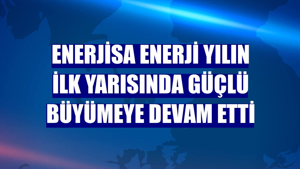 Enerjisa Enerji yılın ilk yarısında güçlü büyümeye devam etti
