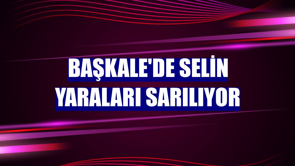 Başkale'de selin yaraları sarılıyor