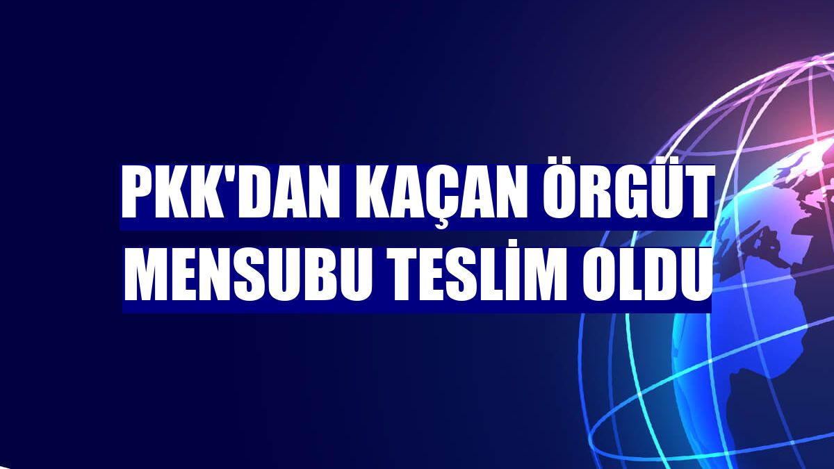 PKK'dan kaçan örgüt mensubu teslim oldu