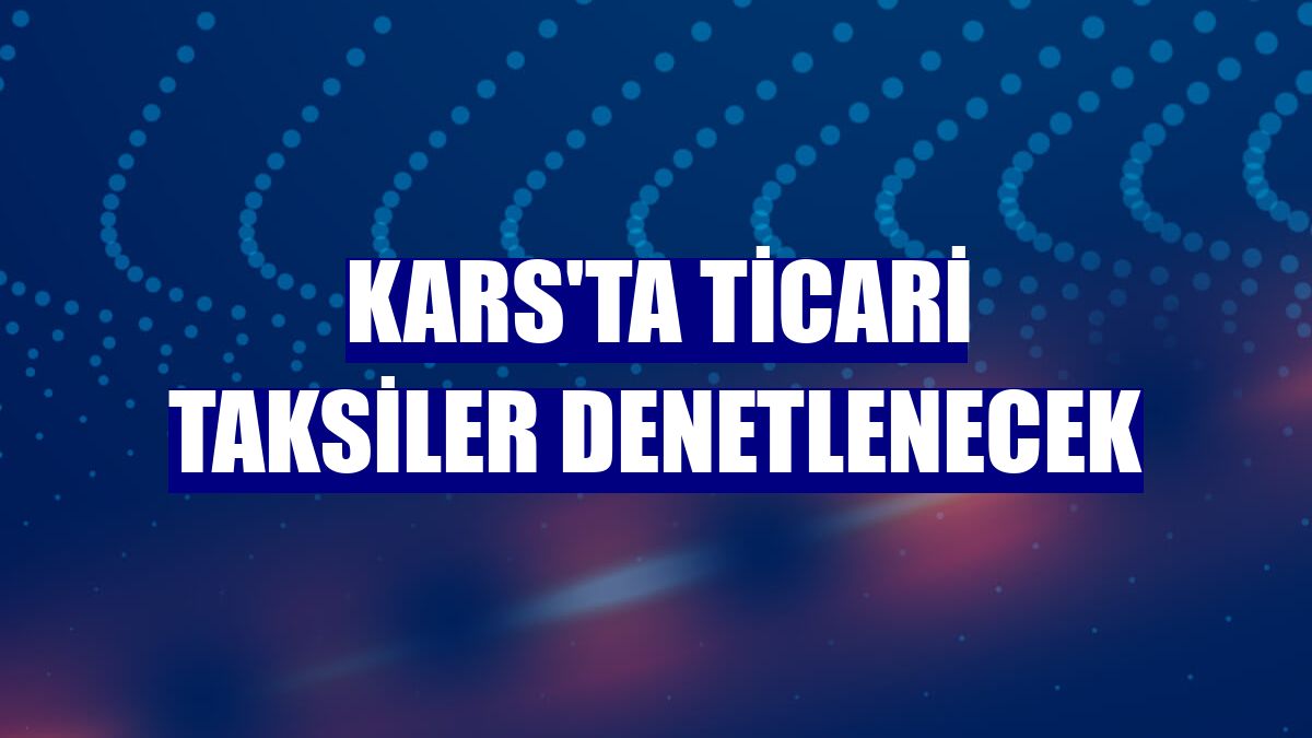 Kars'ta ticari taksiler denetlenecek