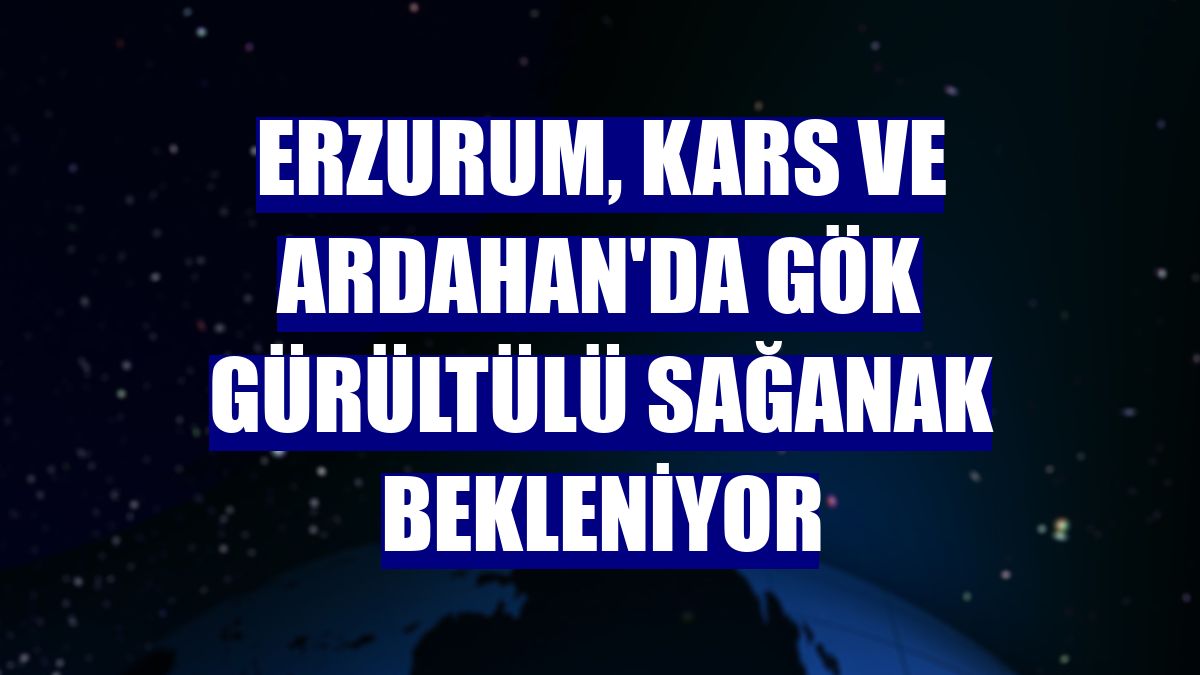 Erzurum, Kars ve Ardahan'da gök gürültülü sağanak bekleniyor