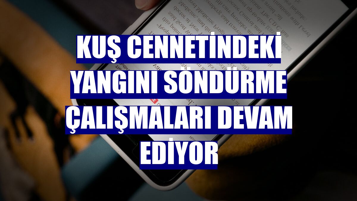 Kuş cennetindeki yangını söndürme çalışmaları devam ediyor