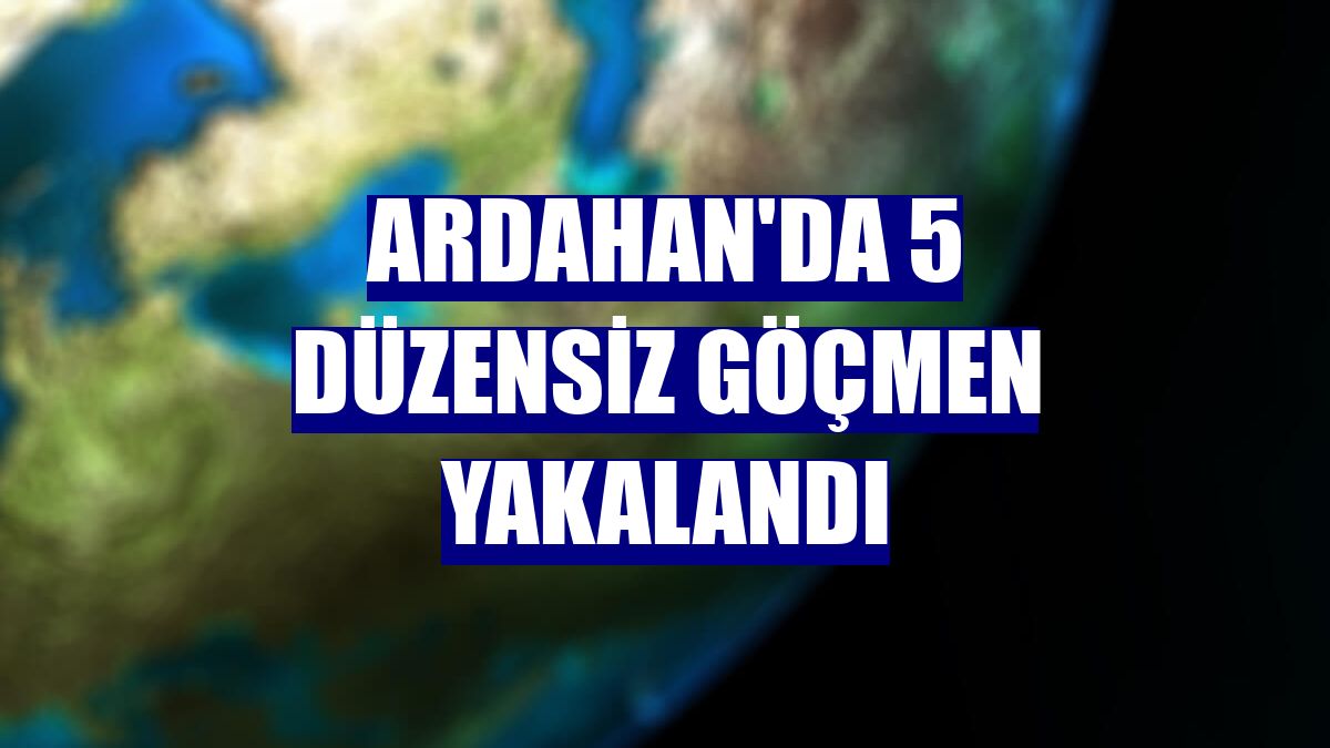 Ardahan'da 5 düzensiz göçmen yakalandı
