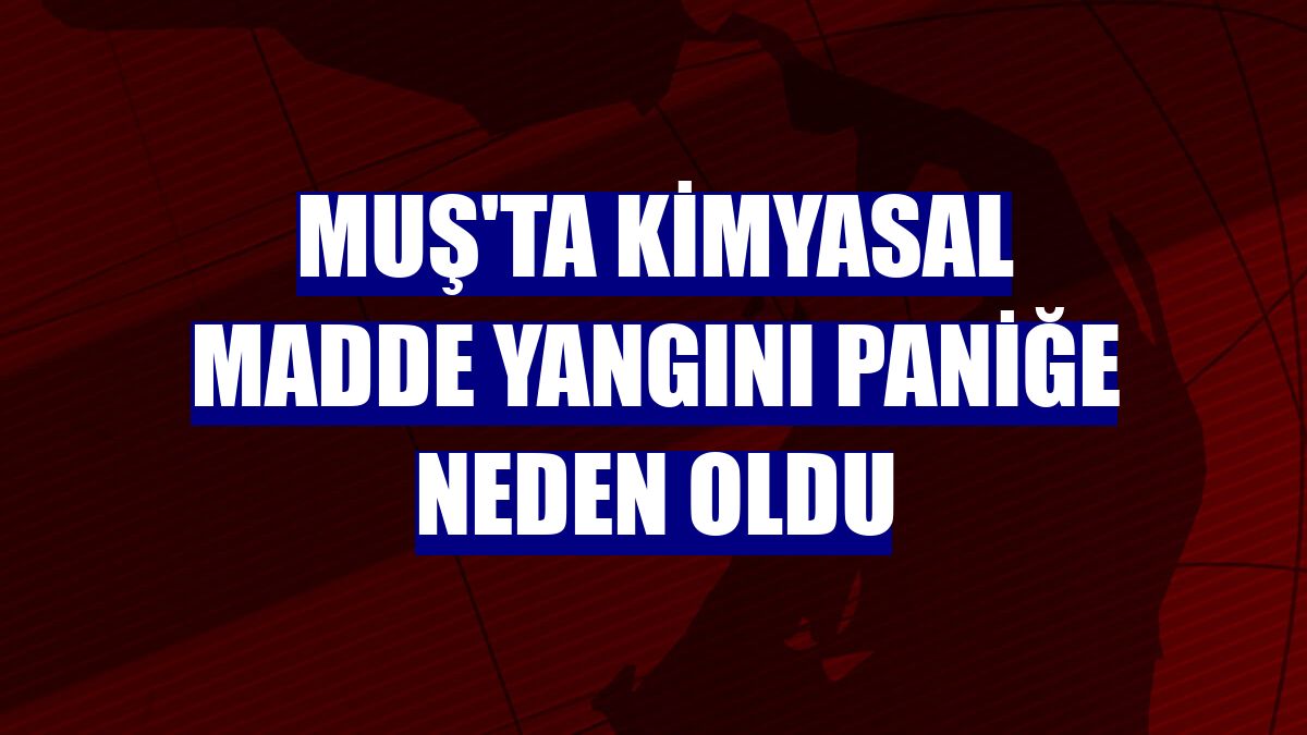 Muş'ta kimyasal madde yangını paniğe neden oldu
