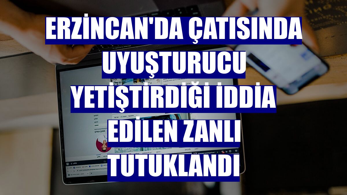 Erzincan'da çatısında uyuşturucu yetiştirdiği iddia edilen zanlı tutuklandı