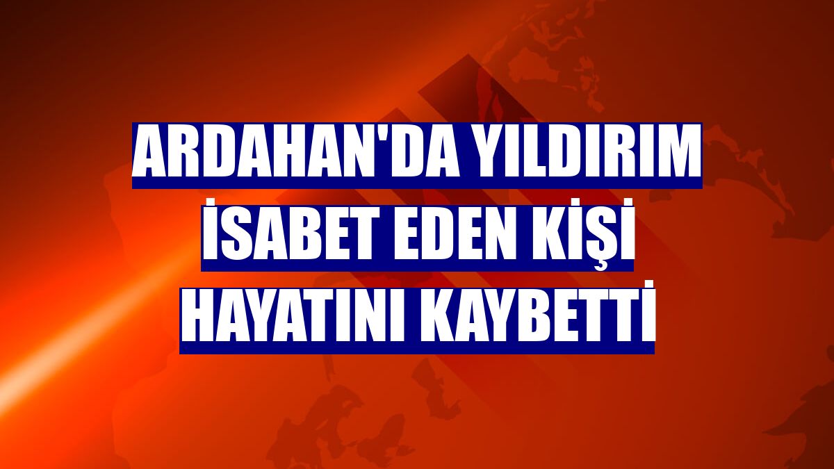Ardahan'da yıldırım isabet eden kişi hayatını kaybetti
