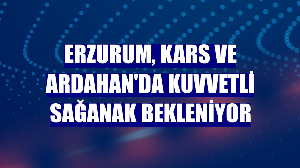 Erzurum, Kars ve Ardahan'da kuvvetli sağanak bekleniyor