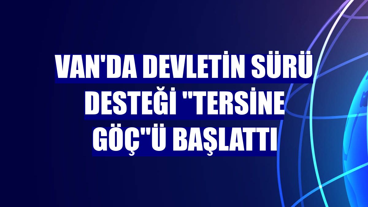 Van'da devletin sürü desteği "tersine göç"ü başlattı