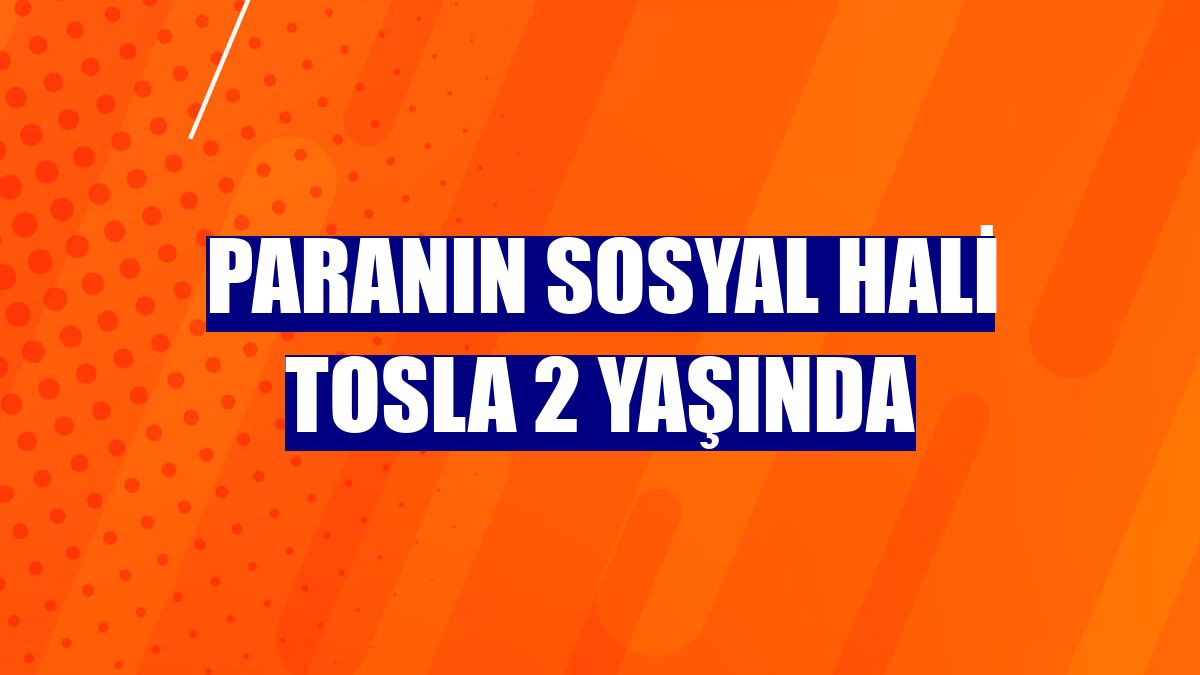 Paranın sosyal hali Tosla 2 yaşında
